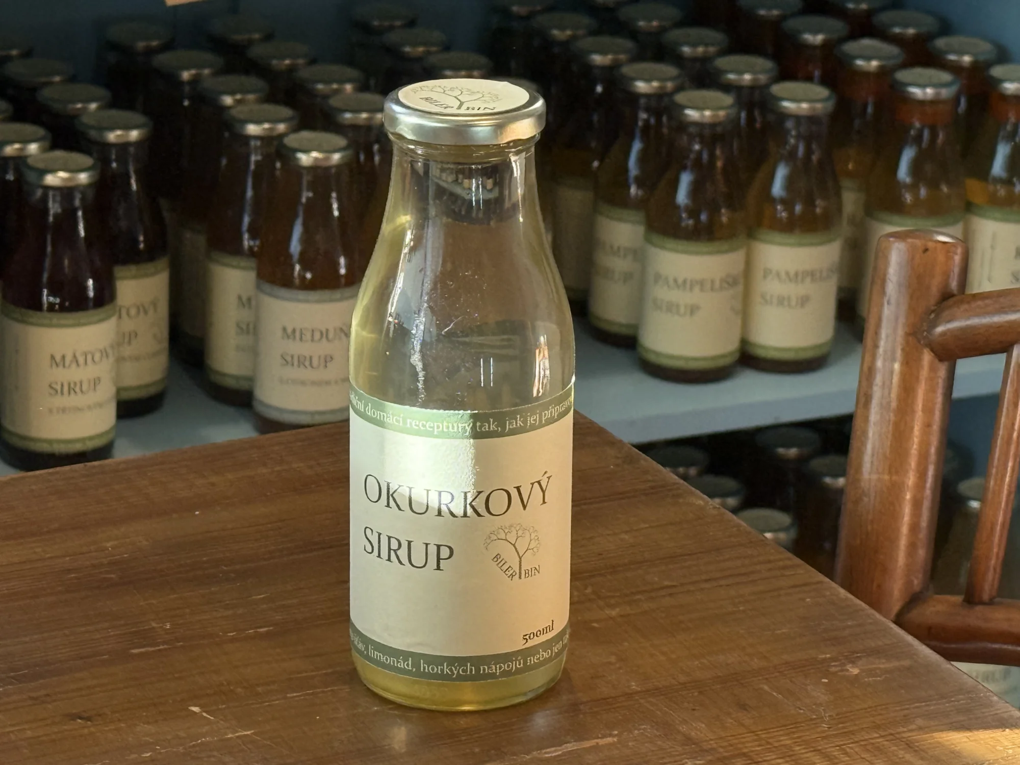 Okurkový sirup se šalvějí